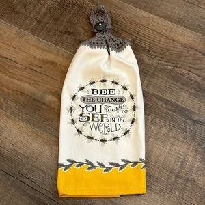 Homemade Crochet Decorative‎ Towel Honeybees